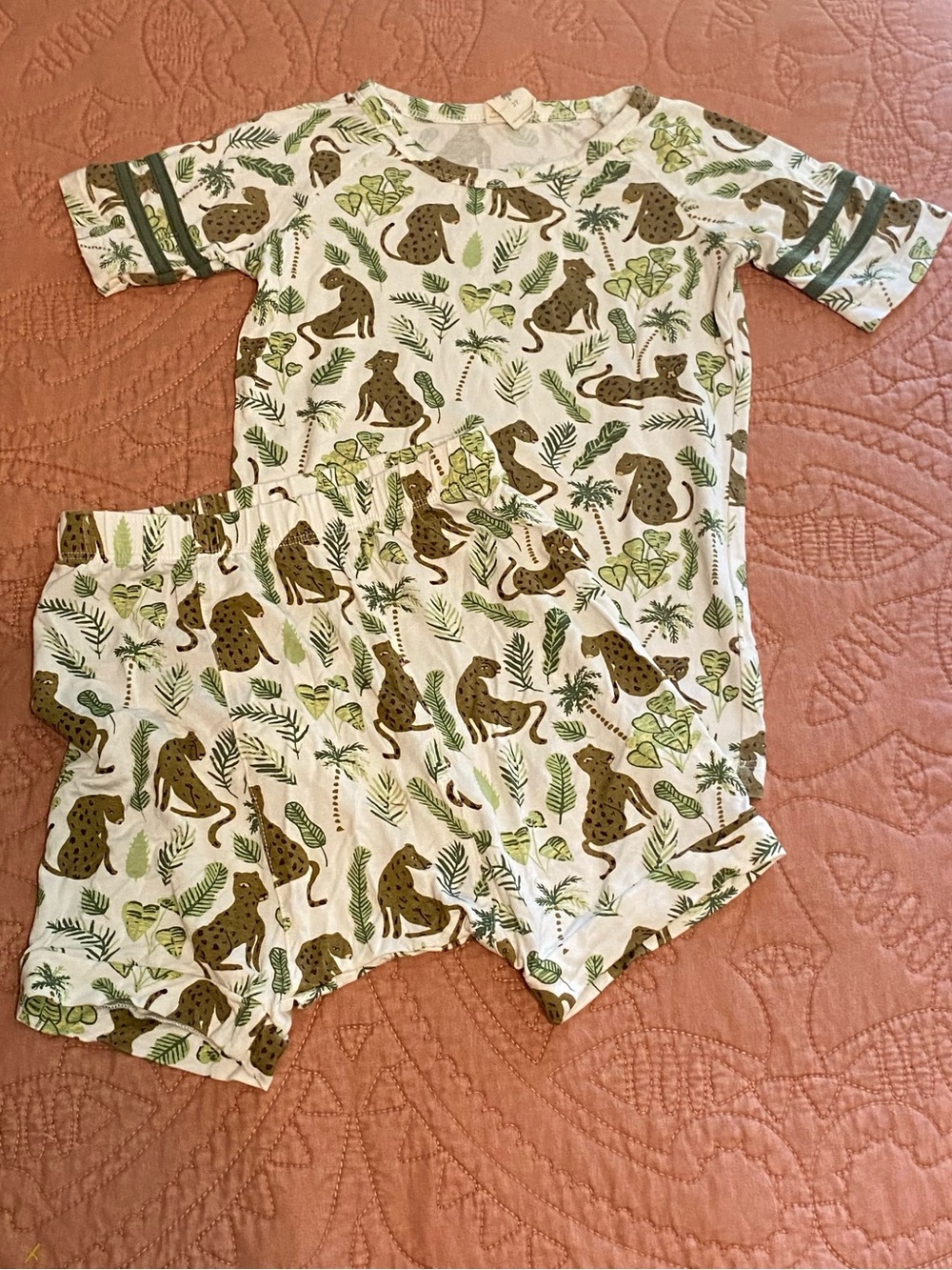 Kate Quinn leopard pj set